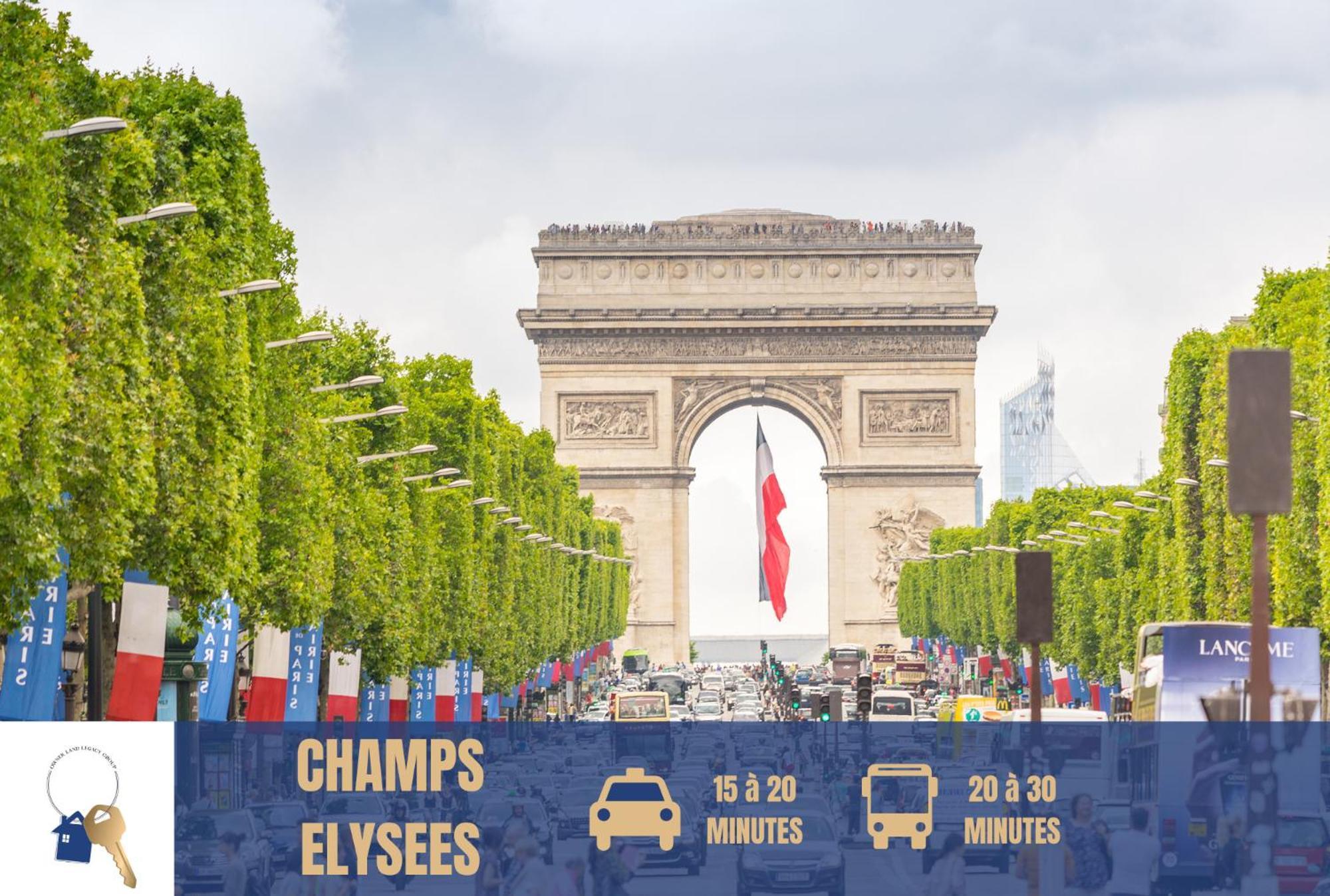 Chambre Lit Double Et Salon Avec Canape-Lit A 10 Minutes Des Champs Elysees Παρίσι Εξωτερικό φωτογραφία